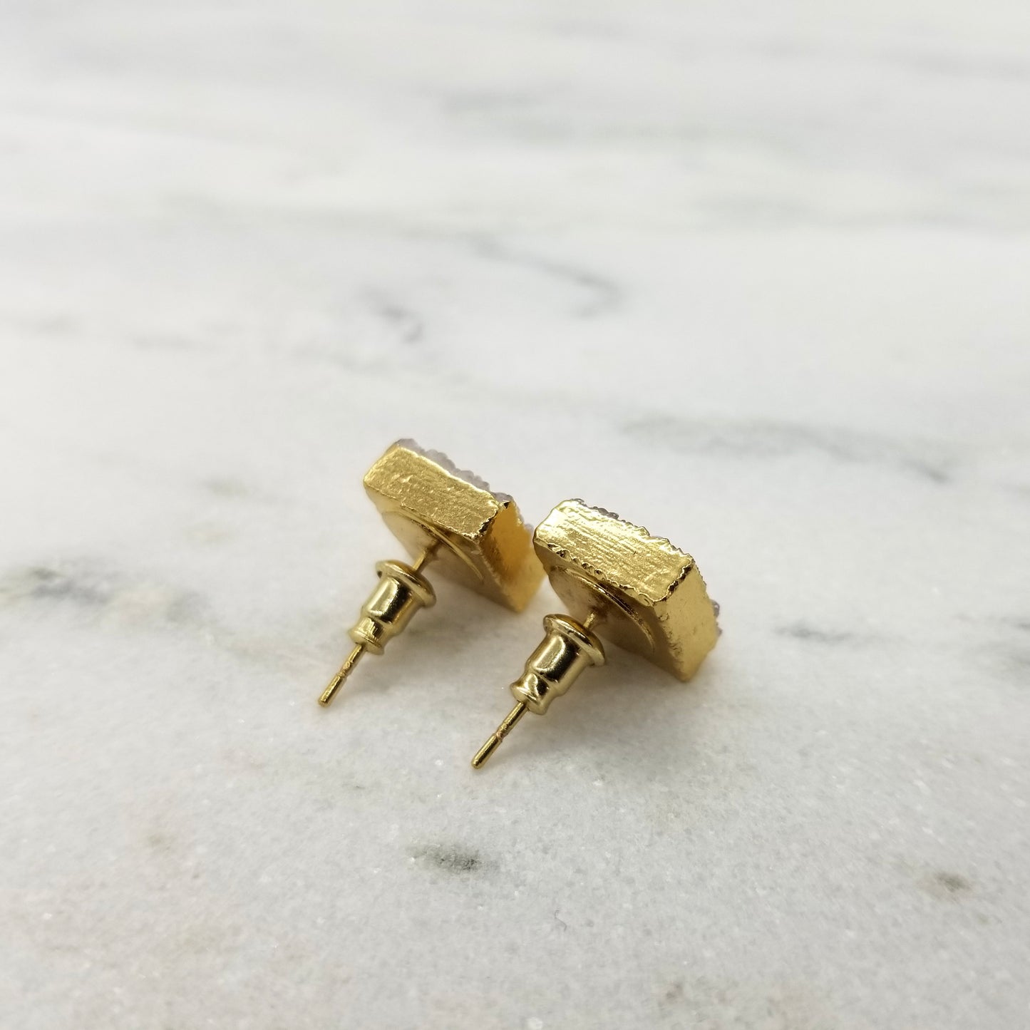 Honey Dipped Square Studs
