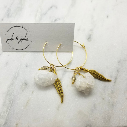 Rough Rock’d Hoop Earrings