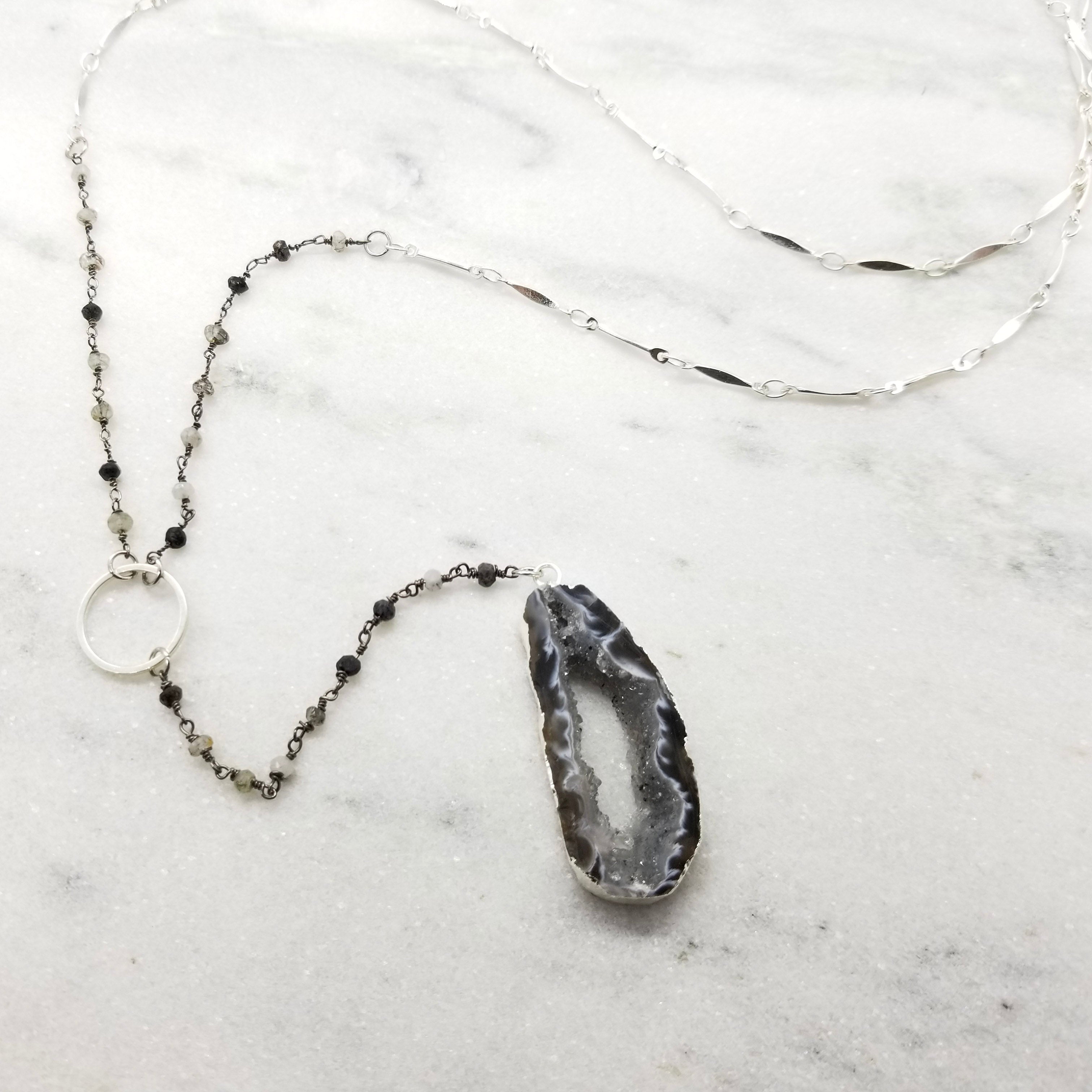 Black Harlequin Necklace