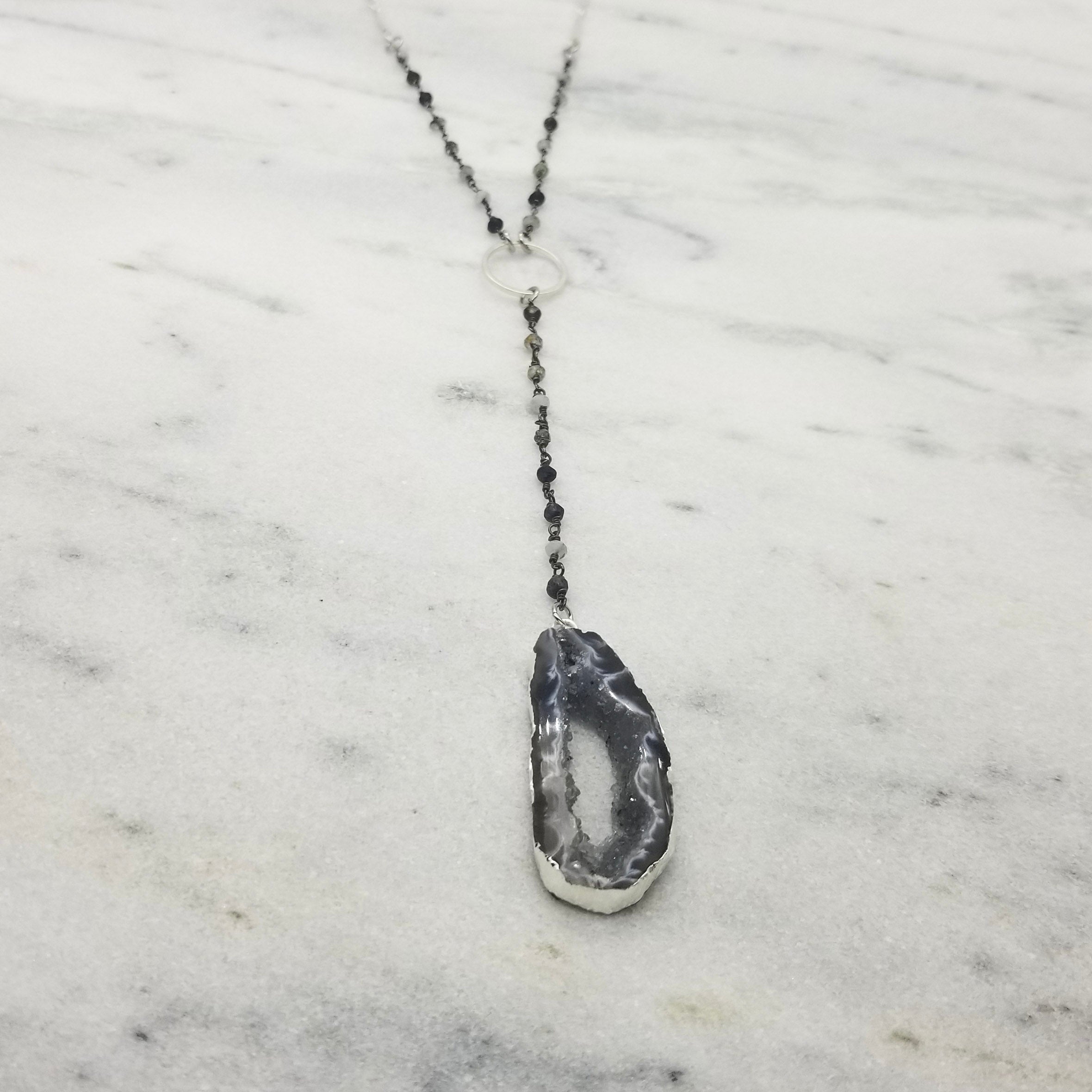 Black Harlequin Necklace