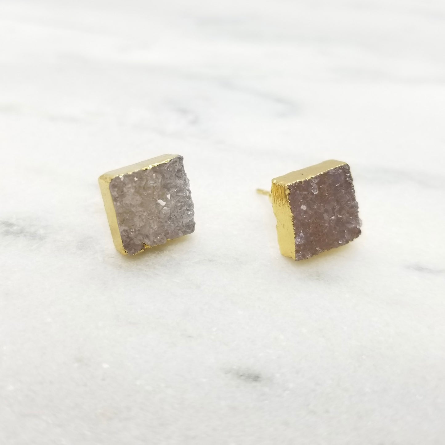 Honey Dipped Square Studs