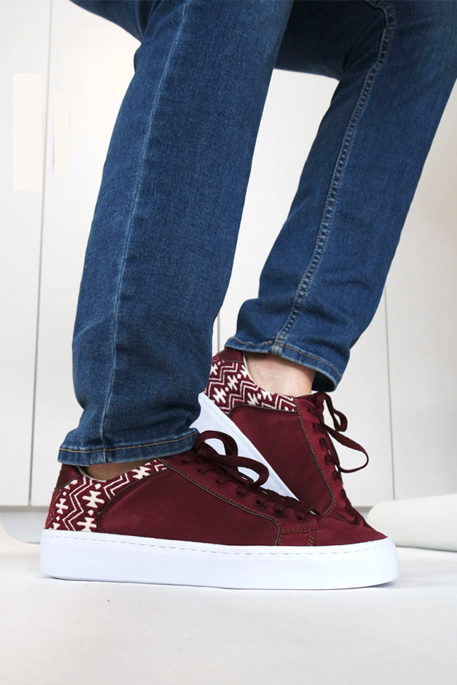 SATIN ART Burgundy