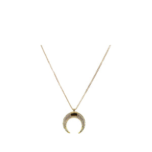 Half Moon Necklace Gold Plated 1
