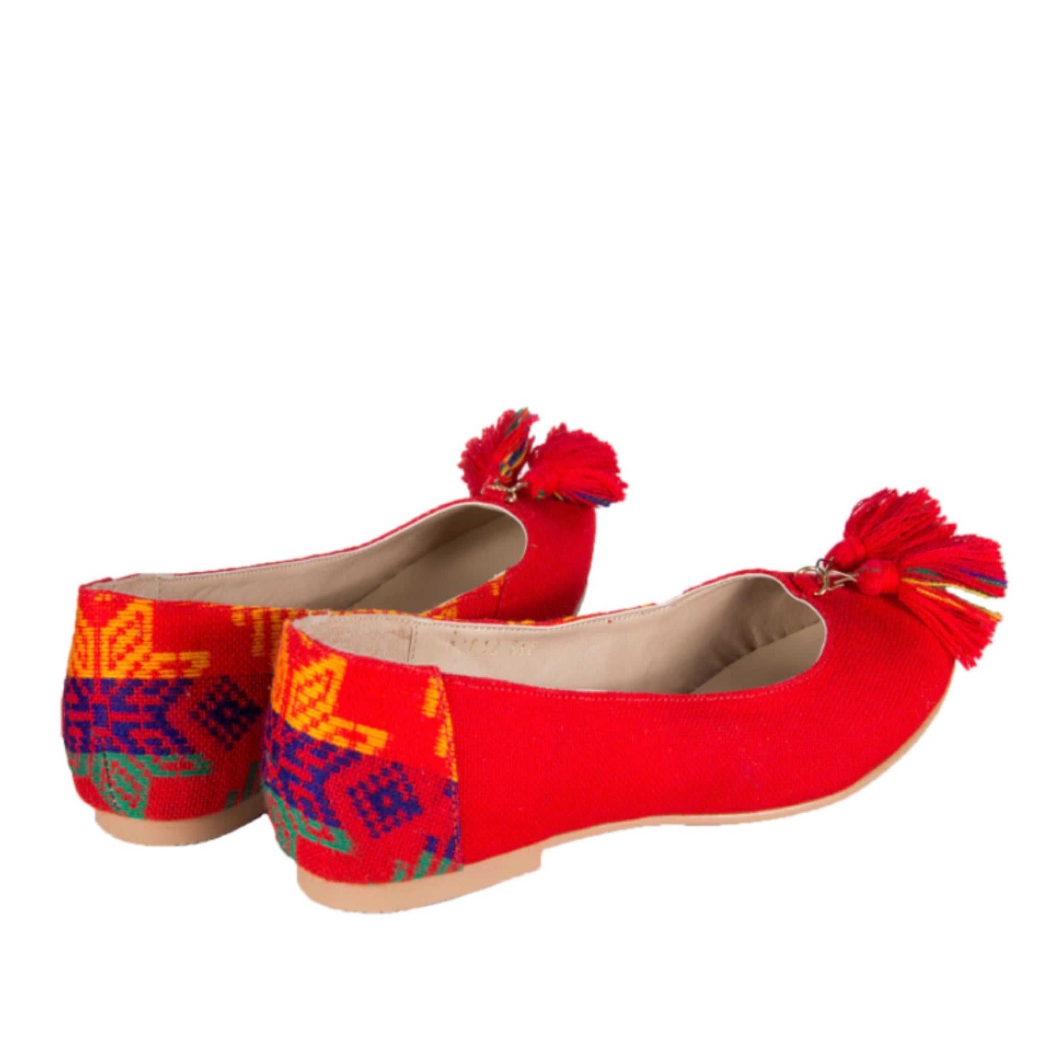 Mexican Flats Red Embroidered 3