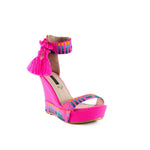 Mexican Wedges Pink Embroidered 4